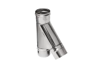 тройник феррум угол 135°, нержавеющий (430/0,8мм), ф115, по воде