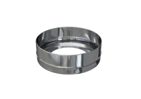 заглушка феррум с отверстием нержавеющая (430/0,5мм) ф130/200