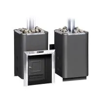 печь для бани газовая ермак уралочка 20 carbon, антрацит, без ггу