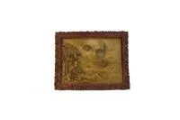 картина резная "мираж в пустыне" натуральное дерево 370*290мм банный эксперт