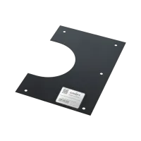 разделка craft потолочная декоративная нерж. (304/0,5мм), 400*266, 35-45гр. ф200, 2-х состав. черная