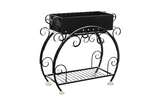 мангал м-04, 96*99*39см, антрацит. дачный эксперт