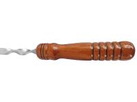 шампур узбекский с деревянной ручкой нерж 45 см