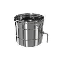 заслонка craft (шибер компактный) нержавеющая (316/0,8мм) ф150 #